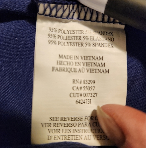 Onyx Nite Navy Blue Jersey Knit Stretch Sweetheart Gown - Picture 8 of 8